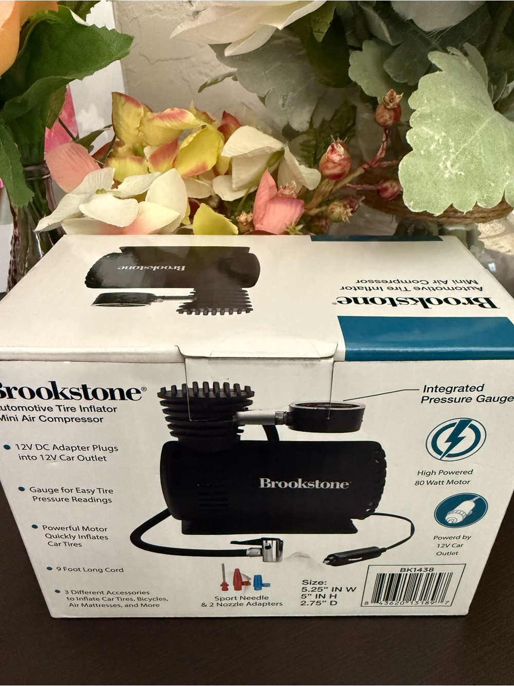 🆕🚙 BROOKSTONE AUTOMOTIVE TIRE INFLATOR MINI AIR COMPRESSOR. BRAND NEW IN BOX. - Picture 5 of 6